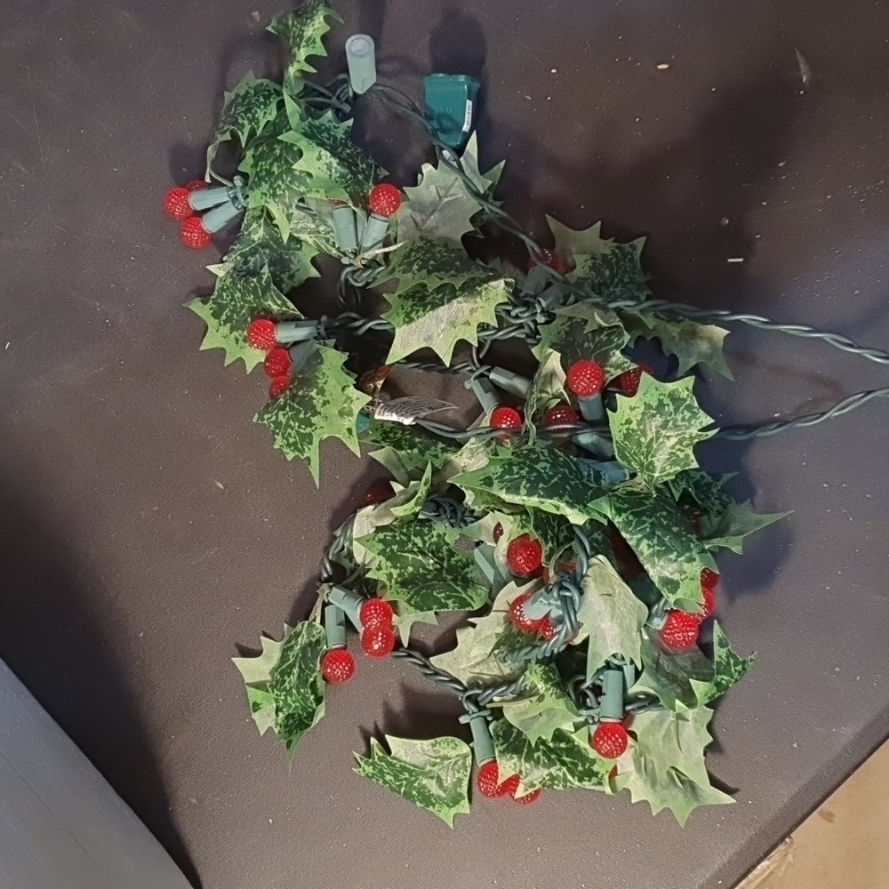 💜 Lighted garland Christmas lights set